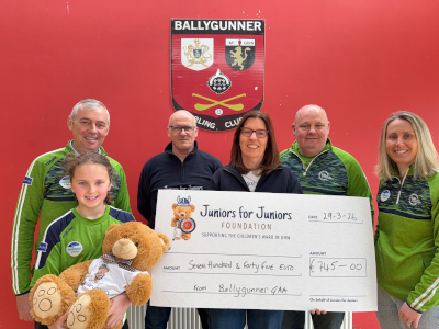 A big thank you to Ballygunner GAA Club for their Generous Donation